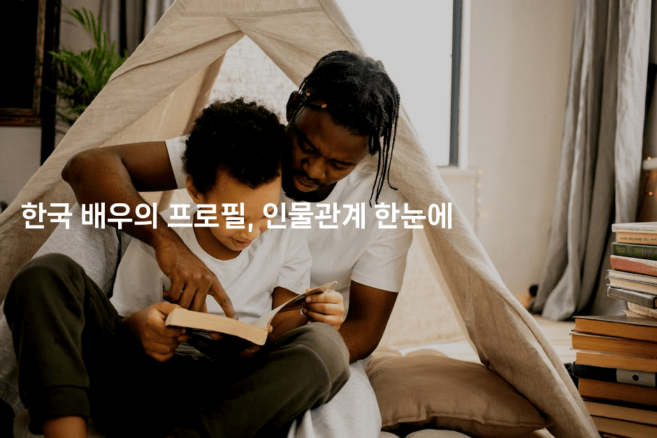 한국 배우의 프로필, 인물관계 한눈에