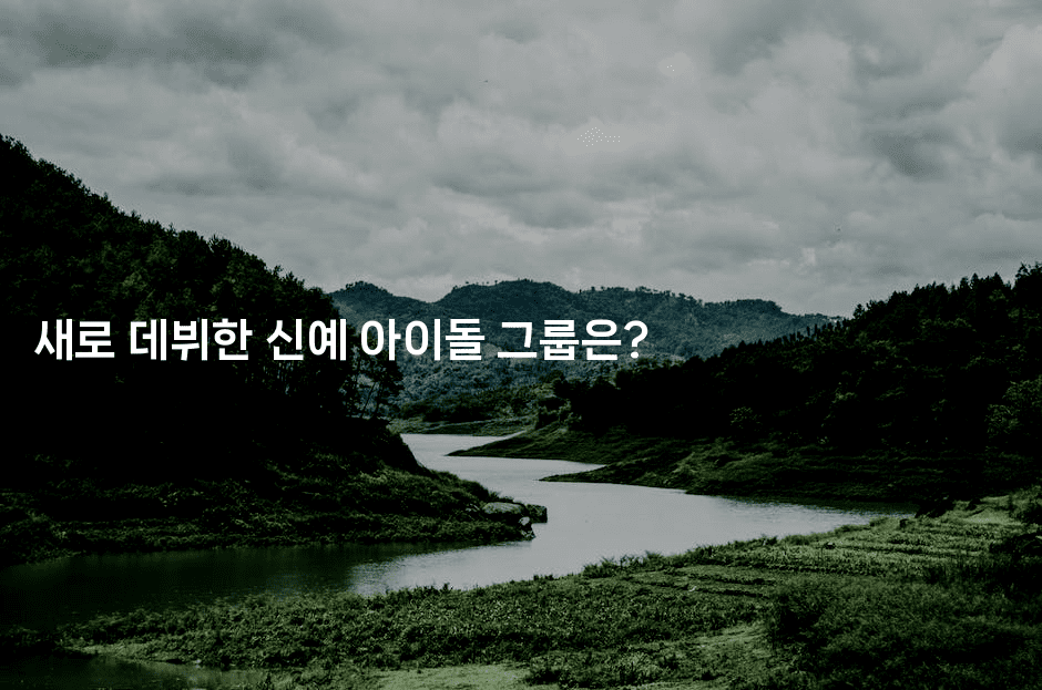 새로 데뷔한 신예 아이돌 그룹은?
2-별빛소리