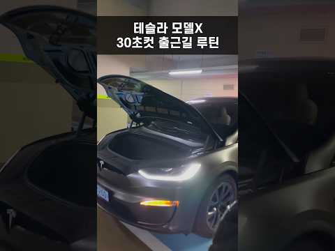 테슬라 모델X 신박한 출근길 루틴